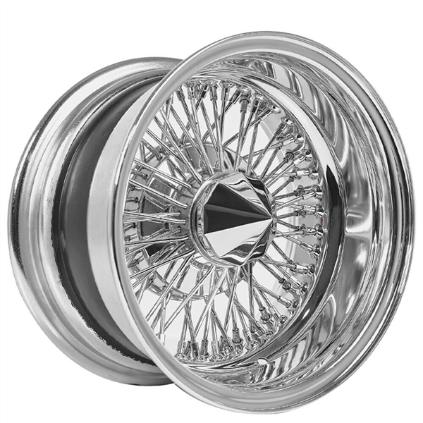 WIRE WHEELS 14X7 REVERSE CHROME 72 SPOKE | 209 Customs Tires & Wheels